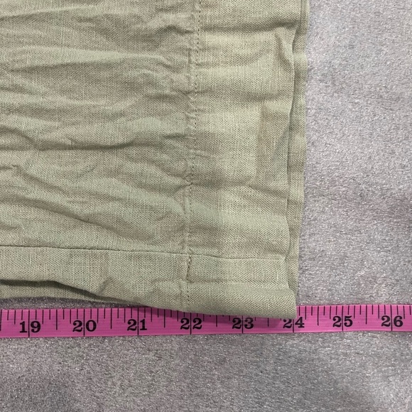 ❤️2/$30❤️[XS]Abercrombie&Fitch Linen Blend Pants Wide Leg Light Green Ankle - Picture 4 of 6